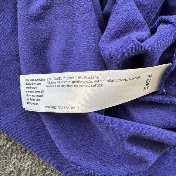 EILEEN FISHER Flex Tencel Ponte Round Neck Top Boxy Drop Shoulder PETITE LARGE - Picture 4 of 8